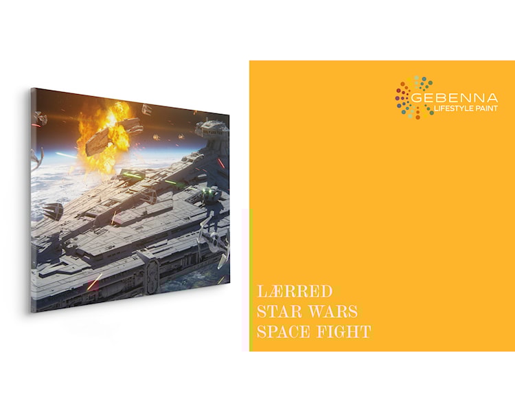 Lærred Star Wars and the Mandalorian Space Fight